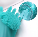 Silicone Cleaning Brush Scrubbing Gloves - Shopeez