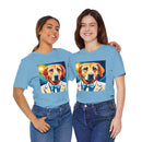 White Dog Unisex Jersey Short Sleeve Tee