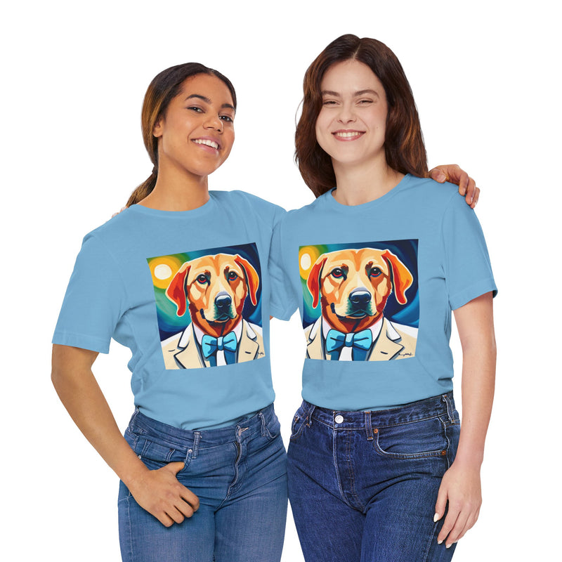 White Dog Unisex Jersey Short Sleeve Tee