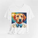 White Dog Unisex Jersey Short Sleeve Tee