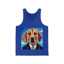 Blue Dog Unisex Jersey Tank