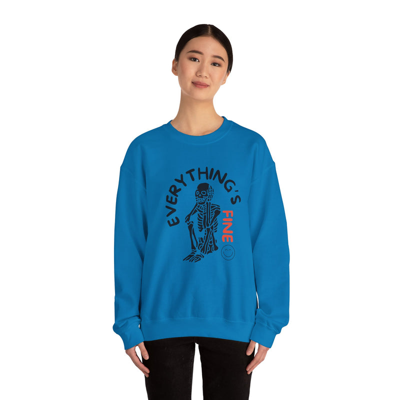 Everything's Fine Unisex Heavy Blend™ Crewneck Sweatshirt