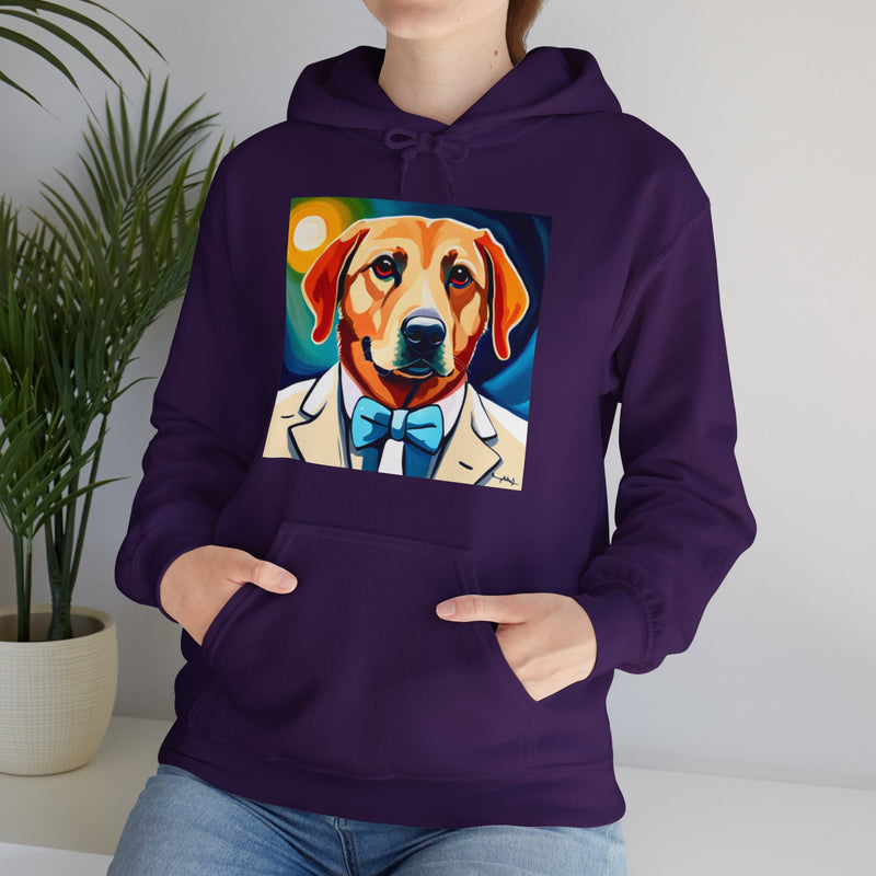 White Dog Unisex Heavy Blend™ Hooded Sweatshirt