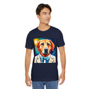 White Dog Unisex Jersey Short Sleeve Tee