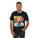 White Dog Unisex Jersey Short Sleeve Tee