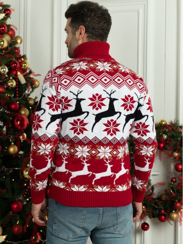 Christmas Couple Turtleneck Sweater