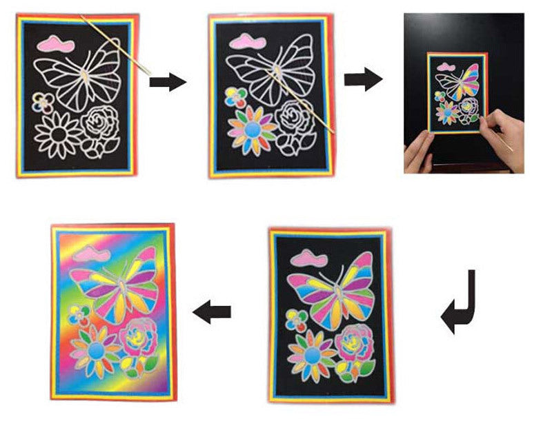 Kids Scratch Magic Painting Paper