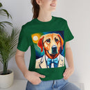 White Dog Unisex Jersey Short Sleeve Tee