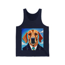Blue Dog Unisex Jersey Tank