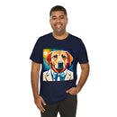 White Dog Unisex Jersey Short Sleeve Tee