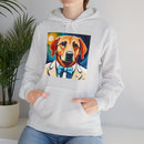 White Dog Unisex Heavy Blend™ Hooded Sweatshirt