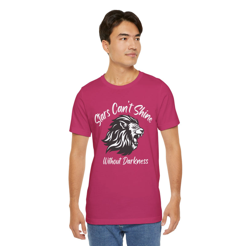 Stars Can't Shine Without Darkness Unisex Jersey Short Sleeve Tee