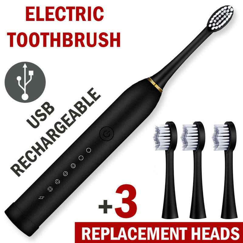 Rechargeable Sonic Electric Toothbrush Brush - Shopeez