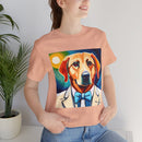 White Dog Unisex Jersey Short Sleeve Tee