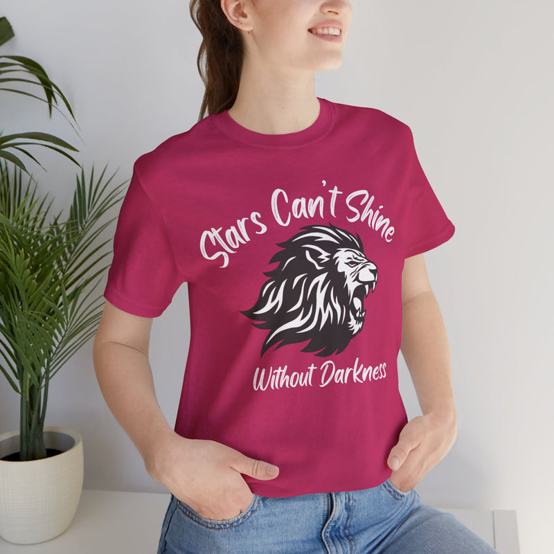 Stars Can't Shine Without Darkness Unisex Jersey Short Sleeve Tee