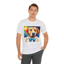White Dog Unisex Jersey Short Sleeve Tee