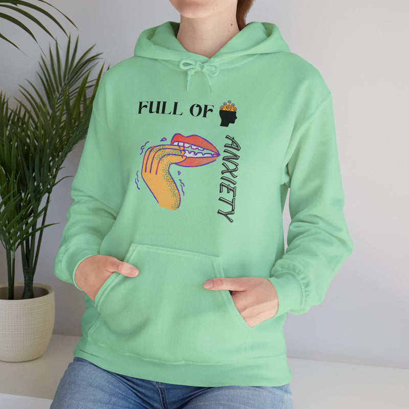 Full Of Anxiety Unisex Heavy Blend™ Hooded Sweatshirt