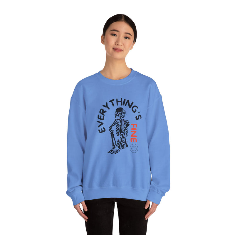 Everything's Fine Unisex Heavy Blend™ Crewneck Sweatshirt