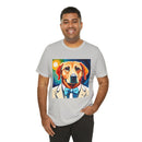 White Dog Unisex Jersey Short Sleeve Tee