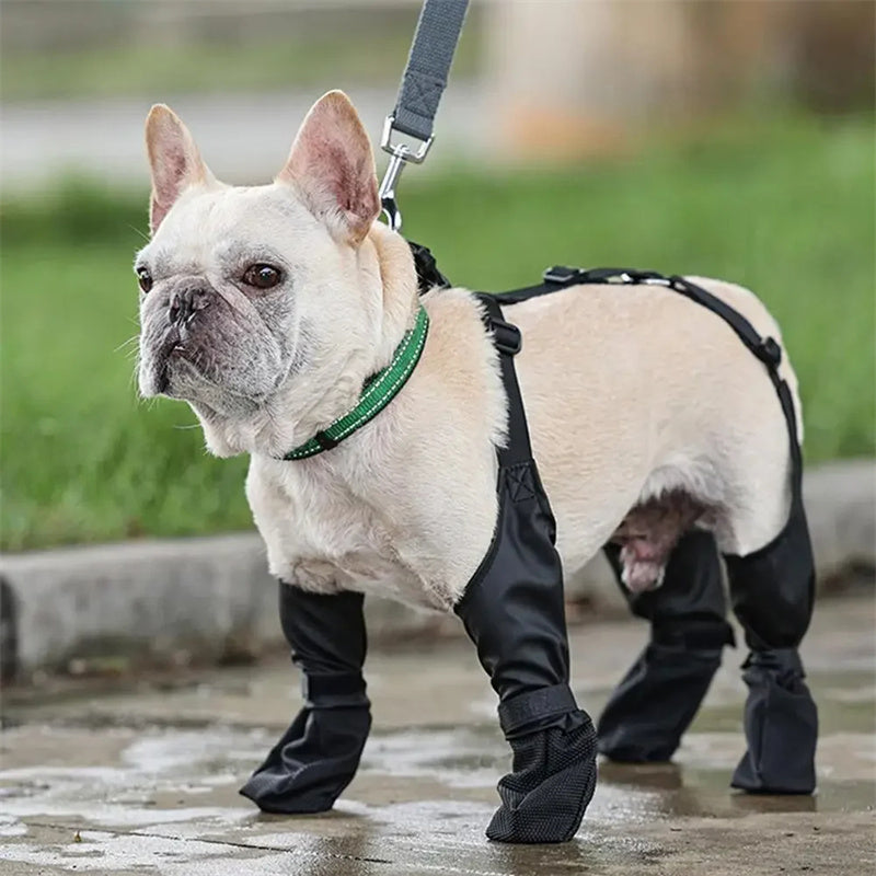 Waterproof Dog Shoes Adjustable Dog Boots Pet Breathbale Shoes For Outdoor Walking