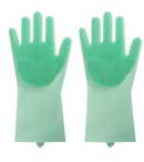 Silicone Cleaning Brush Scrubbing Gloves - Shopeez