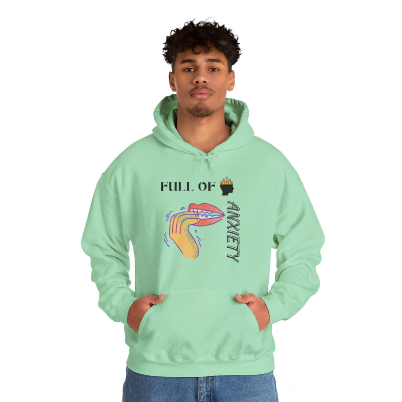 Full Of Anxiety Unisex Heavy Blend™ Hooded Sweatshirt