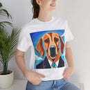 Blue Dog Unisex Jersey Short Sleeve Tee