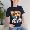 White Dog Unisex Jersey Short Sleeve Tee