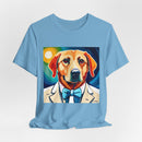 White Dog Unisex Jersey Short Sleeve Tee