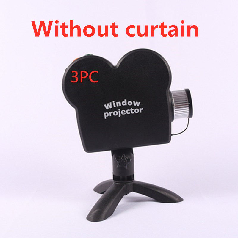 Christmas Mini Window Laser Theater Projector Movies - Shopeez