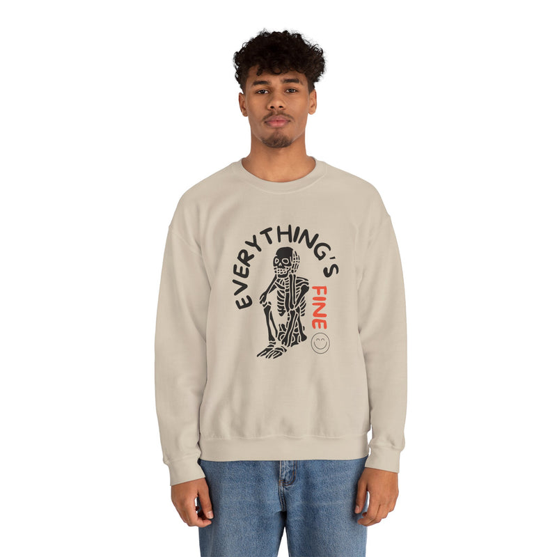 Everything's Fine Unisex Heavy Blend™ Crewneck Sweatshirt