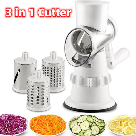 3 In 1 Vegetable Slicer Manual Kitchen Accessories - Shopeez