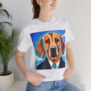 Blue Dog Unisex Jersey Short Sleeve Tee