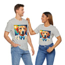 White Dog Unisex Jersey Short Sleeve Tee