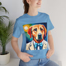 White Dog Unisex Jersey Short Sleeve Tee