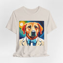 White Dog Unisex Jersey Short Sleeve Tee