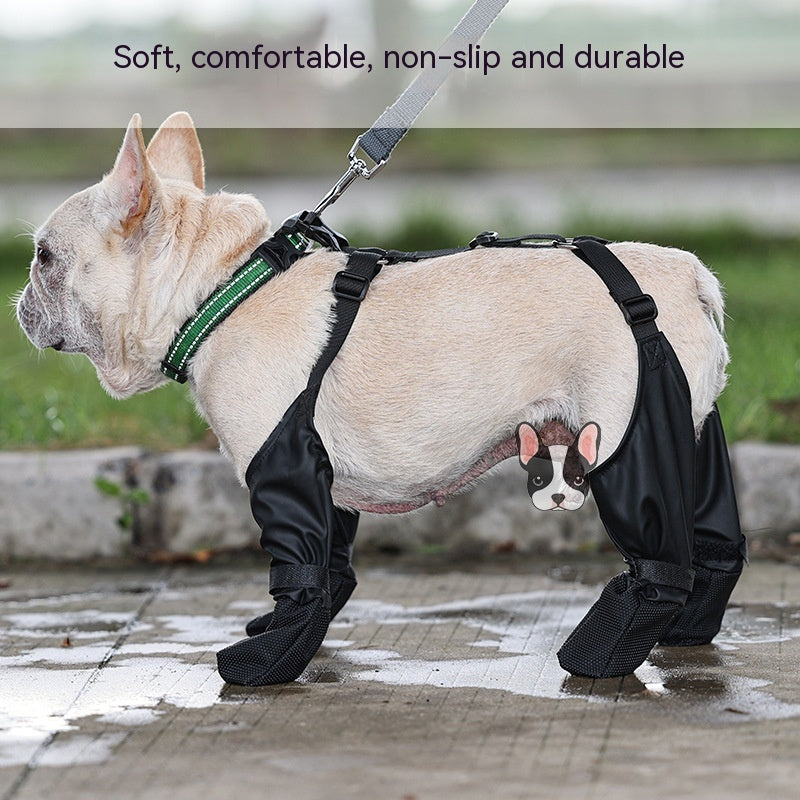 Waterproof Dog Shoes Adjustable Dog Boots Pet Breathbale Shoes For Outdoor Walking