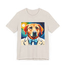 White Dog Unisex Jersey Short Sleeve Tee