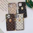 Back Cover Square Leather Phone Case - Shopeez