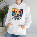 White Dog Unisex Heavy Blend™ Hooded Sweatshirt