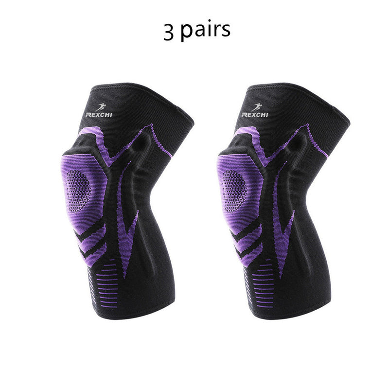 Outdoor fitness silicone knee pad