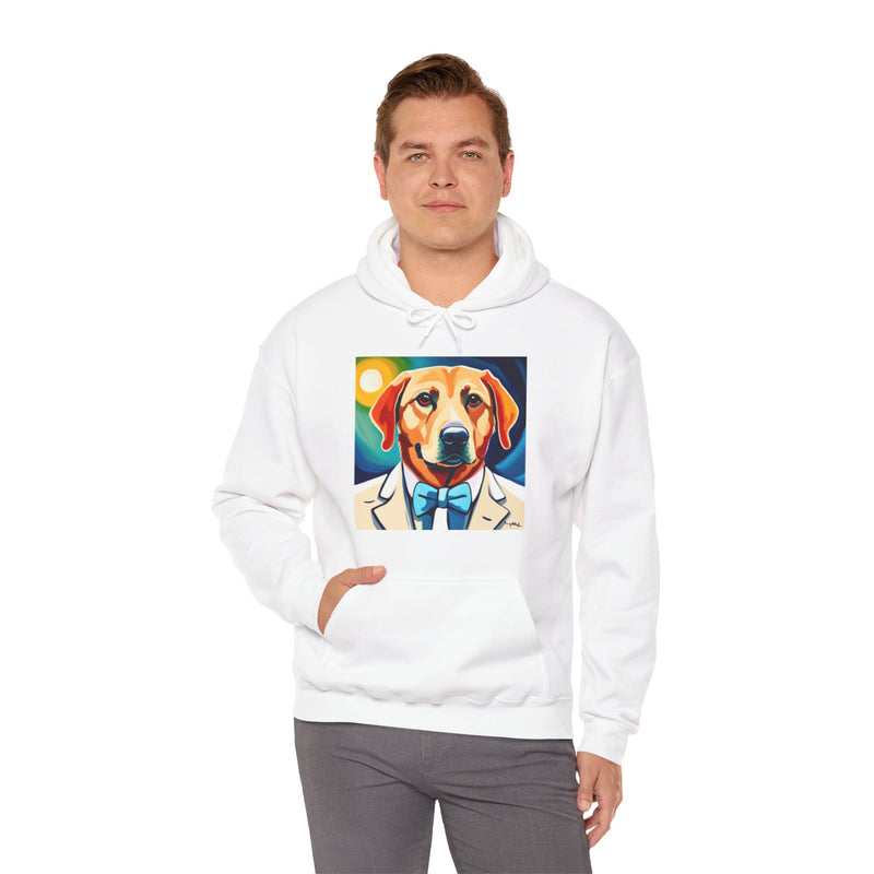 White Dog Unisex Heavy Blend™ Hooded Sweatshirt
