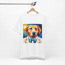 White Dog Unisex Jersey Short Sleeve Tee