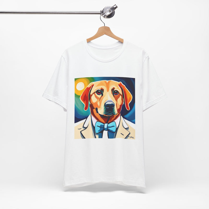 White Dog Unisex Jersey Short Sleeve Tee