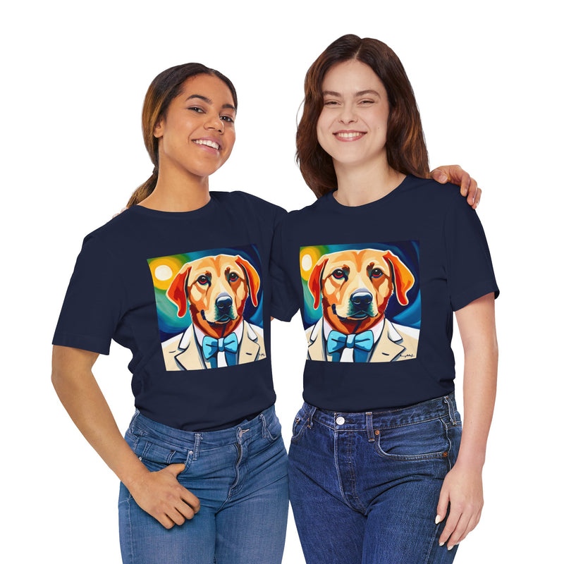 White Dog Unisex Jersey Short Sleeve Tee