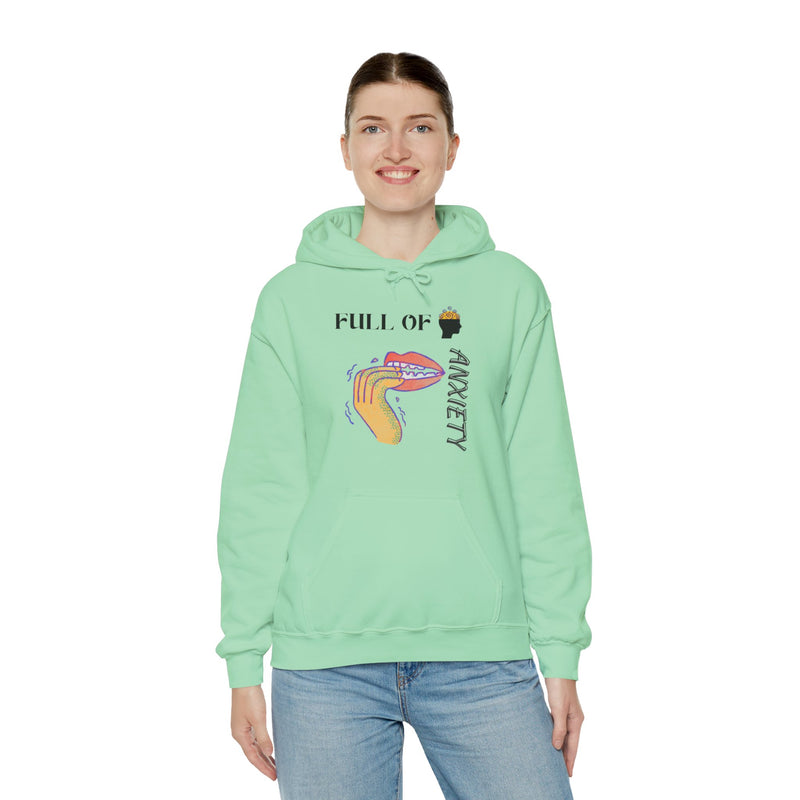 Full Of Anxiety Unisex Heavy Blend™ Hooded Sweatshirt
