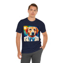 White Dog Unisex Jersey Short Sleeve Tee