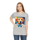 White Dog Unisex Jersey Short Sleeve Tee