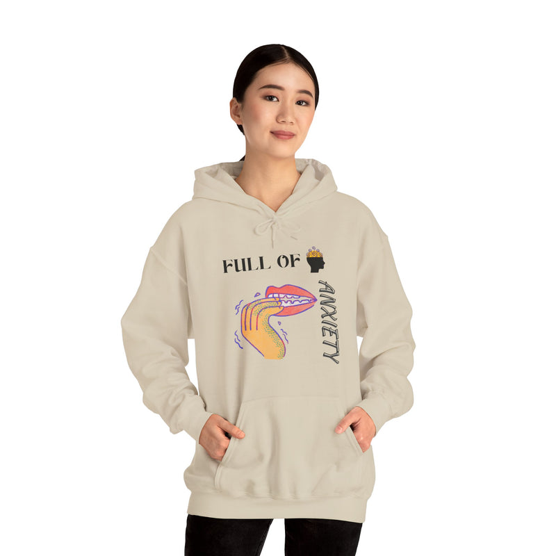 Full Of Anxiety Unisex Heavy Blend™ Hooded Sweatshirt