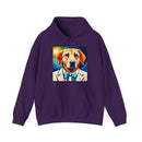 White Dog Unisex Heavy Blend™ Hooded Sweatshirt